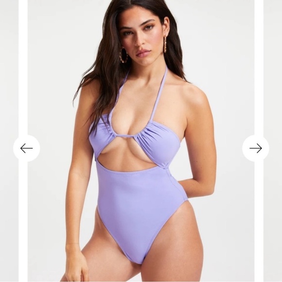 Sw38. Good American Iris purple lavender lilac size Medium (2) nwt 💜 - Picture 2 of 3